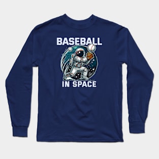 Baseball Space - Play with Astro Long Sleeve T-Shirt